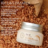 THE FACE SHOP Rice & Ceramide Moisturizing Cream 50ml brown