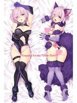 Dakimakura Anime Mash Kyrielight Pillow Cover Double-Sided Print Life-Size High Quality 2WAY Pillowcase Otaku Gifts 40x120cm Peach Skin