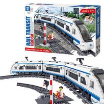 0310 Traukinio akumuliatorius Elektrinis variklis Mini figūrėlės Mokomosios statybinės kaladėlės Žaislai vaikams Be dėžutės
