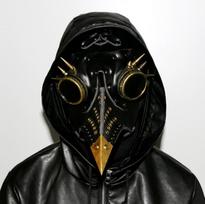 „Steampunk Plague Doctor“ kaukė vyrams, suaugusiems skirta „Halloween“ prabangi odinė kaukė Plague Doctor Cosplay PU „Steam Punks“ kaukė karnavalui balta
