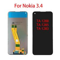 LCD ekranas Nokia 3.4 LCD ekranas jutiklinis ekranas skaitmenizatorius pilnas mazgas atsarginė dalis juoda