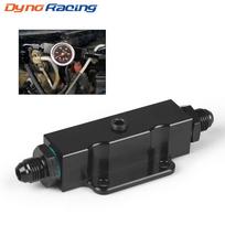 Performance Universal Inline 6-AN AN6 kuro filtro ruošinys, aliuminio juodas 1/8 NPT prievadas