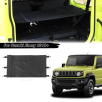 Automobilio bagažinės dangčio galinio bagažinės dangčio skėtis nuo saulės su laikymo krepšiu, skirtas Suzuki Jimny 2019-2023 išorės priedams juoda