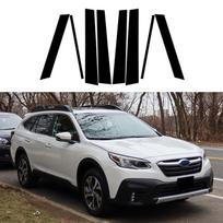 8vnt Automobilio šoninio lango durelių statramsčio apdailos stulpelių lipdukai, skirti Subaru Outback BT 5 durų visureigiui 2020 2021 2022 2023 automobiliui