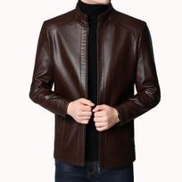 Vyriška odinė kostiuminė striukė Vyriška Slim Fit švarkas Vyriškas madinga odinė striukė Gatvės apranga Laisvalaikio striukės švarkai Vyriški viršutiniai drabužiai Vyriški S