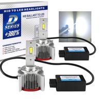 2PCS automobilio žibintas D1S D4S D2S LED Canbus priekinis žibintas D3S D1R D2R D3R D4R D5S D8S lemputė 70W 32000LM rinkinys, skirtas pakeisti HID konversijos lempas