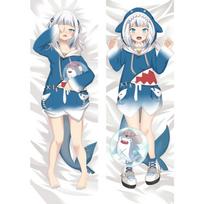 60x180 cm Anime Hololive VTuber Gawr Gura Dakimakura pagalvės užvalkalas kūną apkabinantis pagalvėlės užvalkalas patalynė papuošti 40x120cm Peach Skin