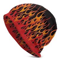 Oranžinės Liepsnos Ugnis Unisex Kepurė Žieminė Lauko Dvisluoksnė Plona Kepurė Unisex Moterims One Size black