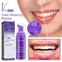 V34 Toothpaste Purple Color Corrector Dantų pasta dantis White Brightening Tooth Care Dantų pasta sumažina pageltimą 30ml 1Pcs