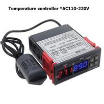 STC-3028 išmanusis skaitmeninis temperatūros ir drėgmės ekrano valdiklis juoda