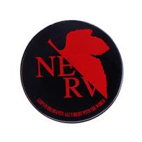 Evangelion organizacijos logotipas NERV ženklelis Natūralus endogeninis kvėpavimo indas EVA Raudono lapo sagė