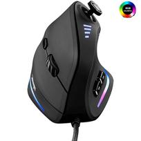 RGB laidinė žaidimų pelė su programuojamais mygtukais Ergonomiškos pelės žaidėjų kompiuteriui LED vertikali pelė
