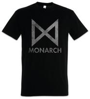 „Monarch Logo T-Shirt“ simbolis, ženklas, logotipas, kompanija „Godzilla“. S