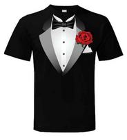 Smokingas Unisex Marškinėliai Išgalvotas Kostiumas Bernvakaris Tux Viengungis XXXL gray