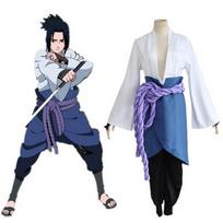 Visas komplektas Uchiha Sasuke Cosplay kostiumas Anime animacinis filmas Shippuden trečios kartos drabužių Helovino vakarėlis XXL mėlyna