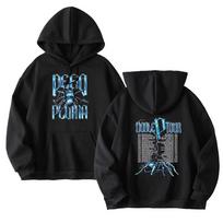 Unisex HoodieSinger Peso Pluma Tarantula Tour Merch Hoodie Unisex Casual Pullover Hooded Sweatshirt Clothes  y2k L