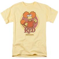 Fraggle Rock Raudonas Apskritimas TV Šou Bananų Unisex Marškinėliai S