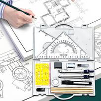 Architektų kompaso liniuotės tikslios geometrijos rinkinys lengvas piešimo šablonas