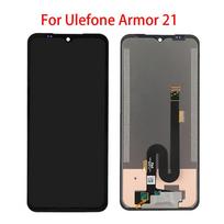 Skystųjų kristalų ekranas, skirtas „Ulefone Armor 21“ skystųjų kristalų ekrano jutiklinio ekrano skaitmenintuvo viso mazgo pakaitinei daliai juoda
