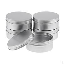 5 vnt. 200 ml aliuminio lūpų balzamo indelių, kosmetinis indelis - sidabrinis, 250 ml