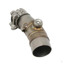 51 mm išmetimo vidurys, nerūdijančio plieno motociklo adapteris gray