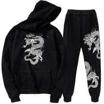 Spausdintas Kinijos Dragon Hoodie Suit Dragon Series megztinis kostiumas XXXXL