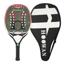 HOOWAN CHARIOT paplūdimio teniso raketė KLC Fiber Profesionalus anglies rėmas, elastingas EVA šerdies grubus paviršius 20 mm profilio šulinio balansas Racket+Bag