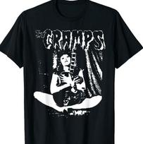 The Cramps Grupės Muzika Rokas Trumpomis Rankovėmis Juodi Karšti Unisex Marškinėliai S
