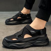 Moteriški/vyriški Batai Vasariniai Nauji Didelio Dydžio Vyriški Sandalai Madingi Platforma Sandalai Šlepetės Didelio Dydžio Sandalai Plataforma 36-45 36 juoda