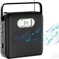 Nešiojamas CD grotuvas su Bluetooth CD grotuvu su dviem garsiakalbiais FM radijo LCD ekranas CD grotuvas Boombox USB palaikymas AT atkūrimo ausinių lizdas rožinė