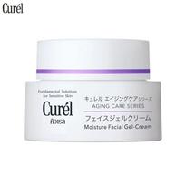 Curel Aging Care serijos drėkinamasis veido gelis-kremas, pagrindiniai sprendimai jautriai odai, 40 g. - Odos priežiūra 40 g.