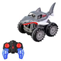 RC kaskadinis automobilis Amfibinis RC automobilis vaikams 2 viename RC laivas 2,4 GHz 360 laipsnių Sukasi Visais bekelės keliais Kalėdos tamsiai pilka spalva