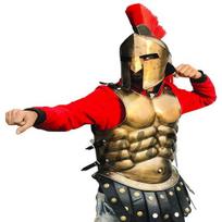 Viduramžių šarvai Spartan Muscle Armor Breastplate 300 Movie Armor Šalmas Raudonos slyvos romėnų karių kostiumas