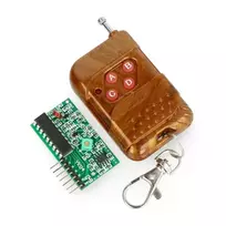 Keturių kanalų 433 MHz radijo modulis + nuotolinio valdymo pultas