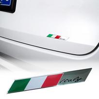 Universalus 3D aliuminio metalinis motociklo dviračio lipdukas Italijos nacionalinės vėliavos žemėlapis Automobilių lipdukai emblema ženklelių lenktynių sporto lipdukai