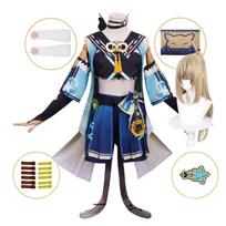 Genshin Impact Kirara Cosplay Kostiumas Anime Drabužiai Helovino Karnavalo Kostiumas L-C1 Costume wig