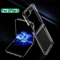„Samsung Galaxy Z Flip 5“ permatomo dėklo apsauginis dangtelis, atsparus smūgiams buferio dėklas, skaidrus sulankstomas dangtelis, skirtas Z Flip5 5G For Z Flip 5 gryna