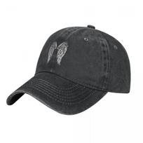Majestic Angel Wings Super Natural Baseball Cap Vintage Distressed Washed Snapback Hat Unisex Outdoor Travel Gift Caps Hat One Size gray