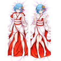 Mxdfafa Anime Dakimakura Cover Re Zero kara Hajimeru Isekai Seikatsu Apkabinantis kūno pagalvės užvalkalas Anime Cosplay kawaii pagalvės užvalkalas 150x50cm