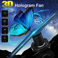 WIFI 3D ventiliatoriaus holograminis projektorius reklaminis ekranas holograma ventiliatorius holografinė vaizdo lempa 3d ekrano reklaminė lemputė