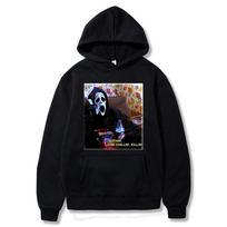 Nieko tik Chillin Killin Hoodie Siaubo trileris Scream Movie Unisex Moterų megztiniai Ghostface Skeet Ulrich Loomis megztiniai XL