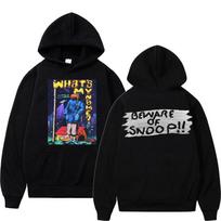 Reperis Snoop Doggy Dogg Print Hoodie Unisex Moterų ES dydžio medvilninis megztinis Unisexs Hip Hop Trend Megztiniai Kailis Unisex mados megztiniai L