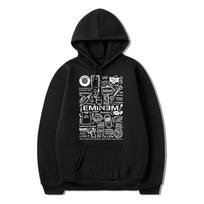 Reperis Eminem Slim Shady Hoodie Fashion Vintage Graphic Hoodie Unisex Moterų gotikos megztiniai Oversized Hip Hop Streetwear Unisex 2XL