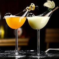 2vnt, 6,8oz Birdie vyno taurės – skaidraus stiklo taurės, skirtos barui, barui, klubui, restoranui, naudojimui namuose – kūrybingos šampano fleitos vasaros gėrimams