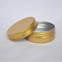 50 vnt. 30 ml aliuminio indelis 30 g aliuminio skardinis indelis aukso spalvos 30 ml kosmetikos indelis
