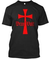 Deus Vult With Templar Cross Standard Unisex T-Shirt S