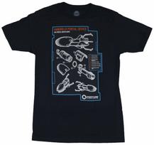 Portal 2 Unisex marškinėliai su Portal Gun Klasikiniu Mėlynu Spaudiniu S