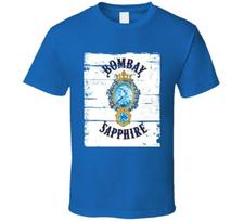 Bombay Sapphire Džino Nusidėvėjęs Vaizdas Unisex Marškinėliai S