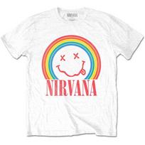 Nirvana Šypsena Vaivorykštė Unisex Marškinėliai S