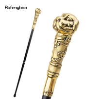 Auksinis juodas šuniukas, buldogas, šunų vaikščiojimo lazda, madinga lazda Gentleman, prabangi vaikščiojimo lazda „Crosier Knob“ 93 cm įvairiaspalvis